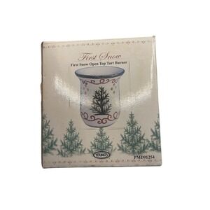 Young 4 3/4" Wax Tart Burner Red And Green Christmas Tree